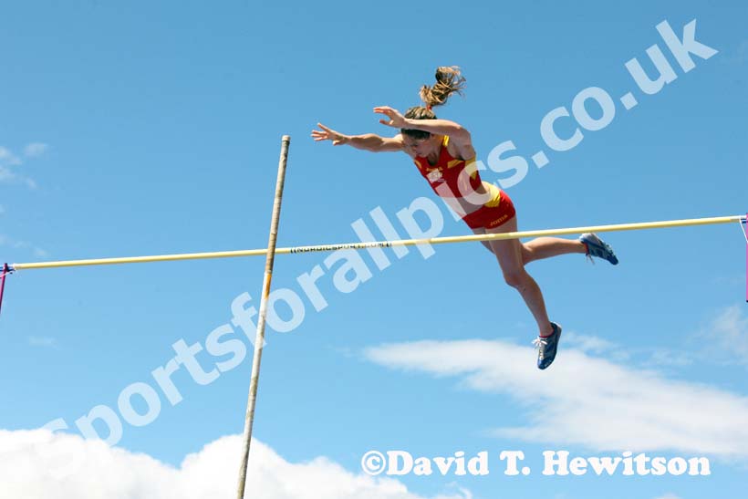Naroa Agirre (Spain) taking part in the pole vault at the European Athletics Team Championships.